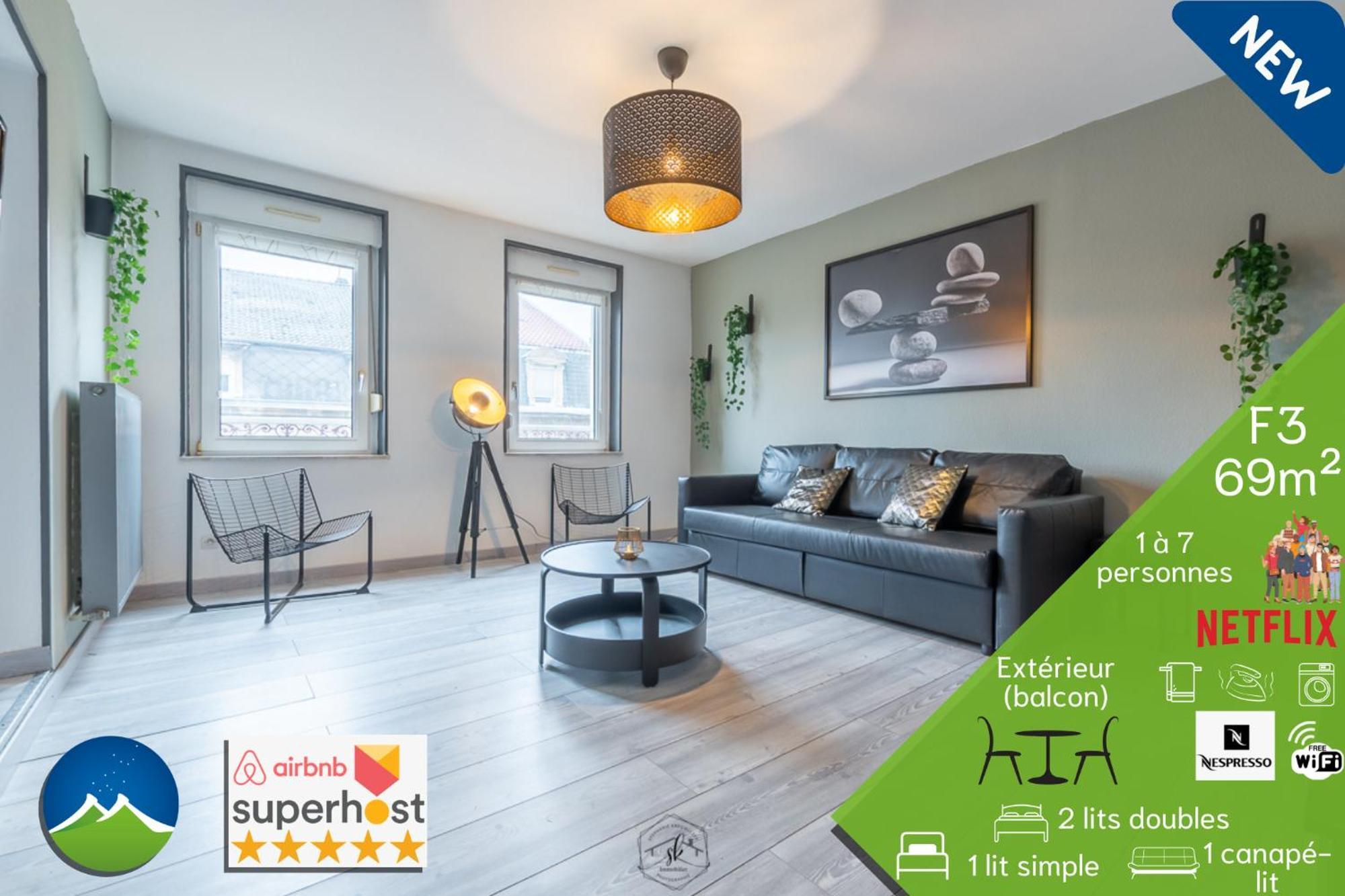 1 Studio & 4 Appts - 1 A 4 Lits - 1 A 7 Pers - 1 Immeuble - Confort, Flexibilite ------ English - 1 Studio & 4 Apts - 1 To 4 Beds - 1 To 7 Guests - Same Building - Comfort, Flexibility Hayange 外观 照片