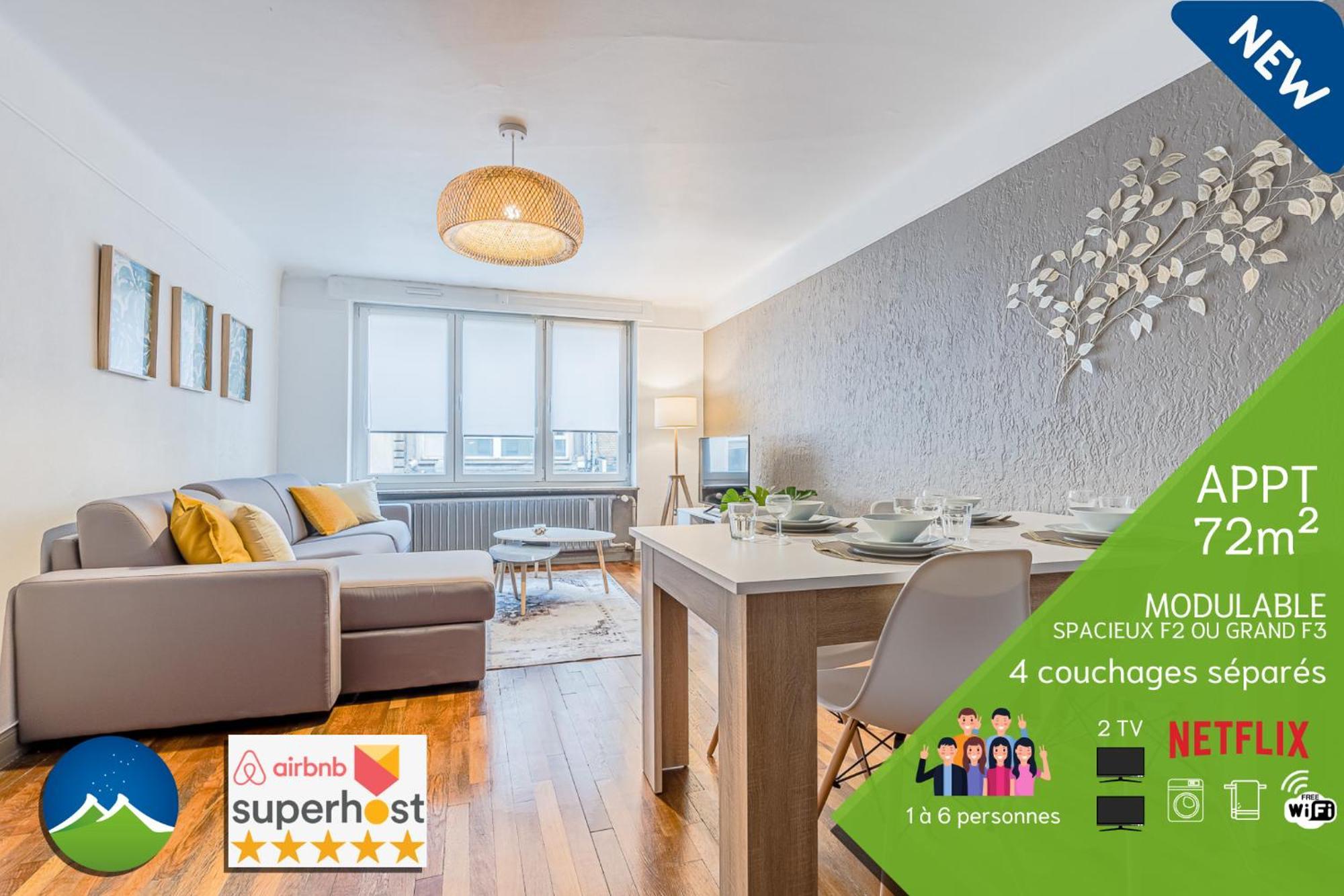 1 Studio & 4 Appts - 1 A 4 Lits - 1 A 7 Pers - 1 Immeuble - Confort, Flexibilite ------ English - 1 Studio & 4 Apts - 1 To 4 Beds - 1 To 7 Guests - Same Building - Comfort, Flexibility Hayange 外观 照片